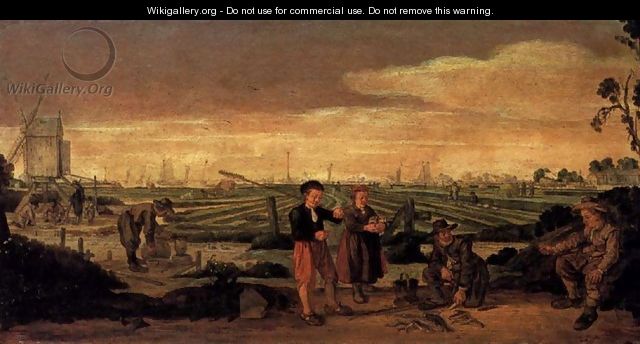Fishermen and Farmers in a Landscape - Arent Arentsz