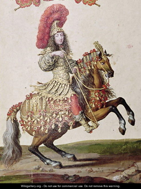Louis XIV 1638-1715 as a Roman Emperor, from Carrousel de 1662, c.1662 - Israël Silvestre the Younger