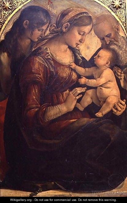 The Holy Family with St. John the Baptist - Luca Signorelli