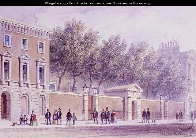 The New Entrance to Grocers Hall, Princes Street, opposite the Bank. Erected 1842 - Thomas Hosmer Shepherd