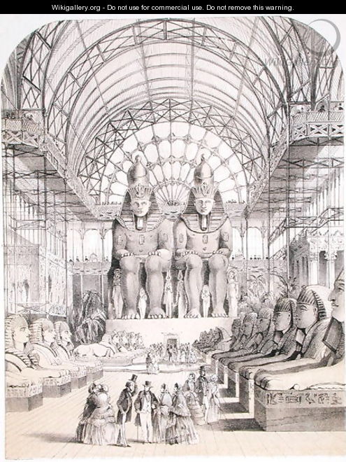 The Nubian Court at The Crystal Palace in Sydenham, c.1851-1855 - Thomas Hosmer Shepherd