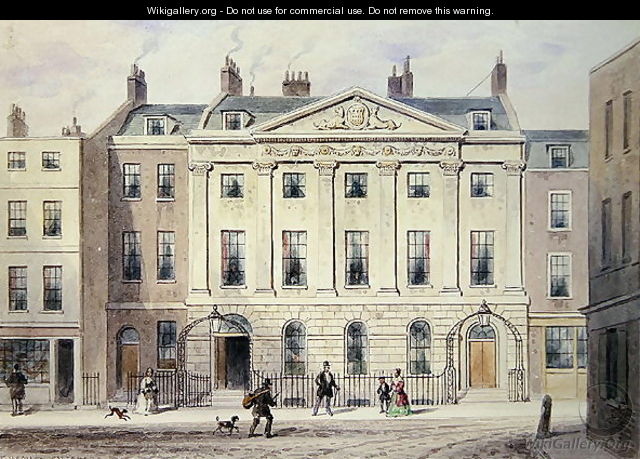 The East front of Skinners Hall, 1851 - Thomas Hosmer Shepherd
