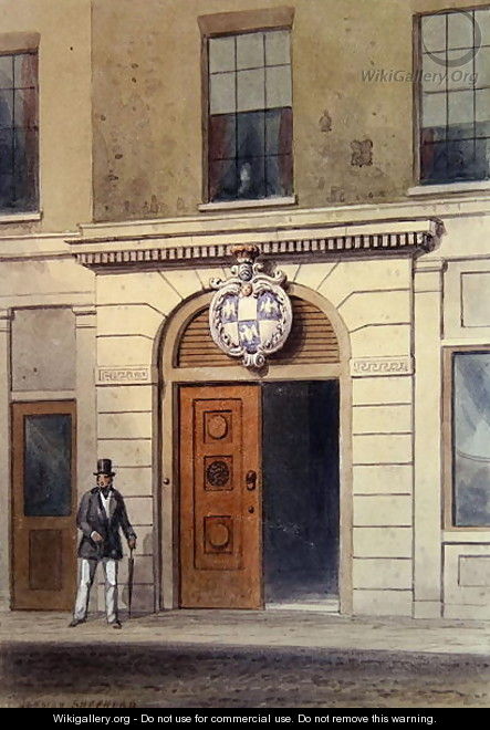 The Entrance to Tallow Chandlers Hall, 19th - Thomas Hosmer Shepherd