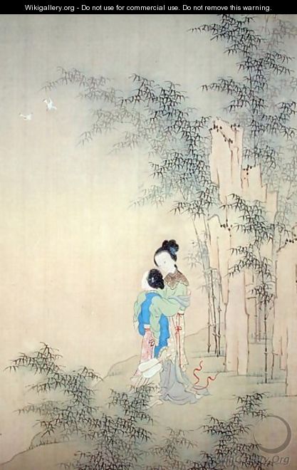 Two Figures Embracing - Fu Chuiu Ying Shih