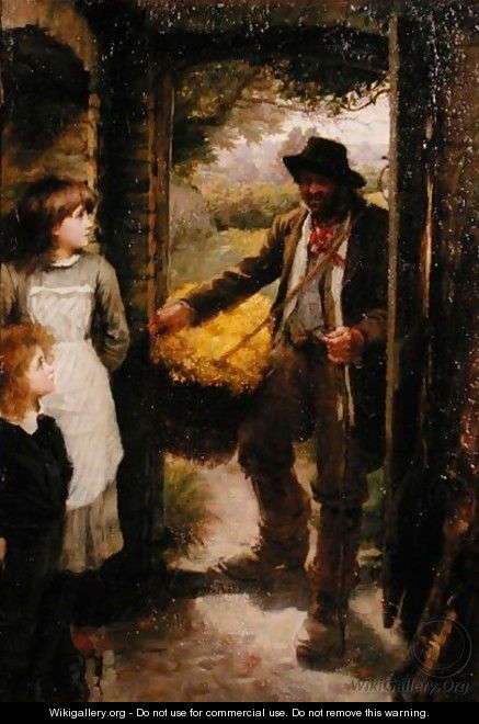 The Cowslip Gatherer - James Jebusa Shannon