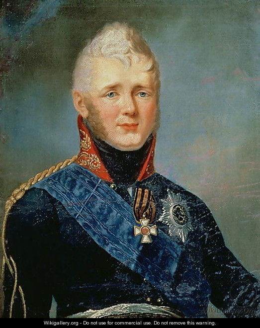 Portrait of Emperor Alexander I 1777-1825 - Stepan Semenovich Shchukin