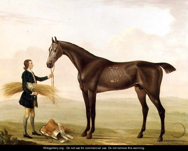 A Dapple Grey Stallion held by a Groom, 1763 - William Shaw