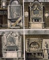 Tombs from the North Aisle, plate 59 from Westminster Abbey, engraved by Thomas Sutherland, pub. by Rudolph Ackermann 1764-1834 1812 - George Shepherd