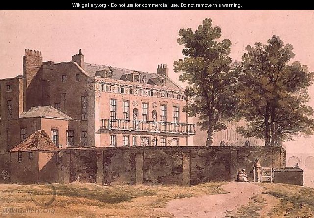 View of Grosvenor House at Millbank, 1809 - George Shepherd