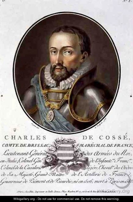 Portrait of Charles de Cosse, Count of Brissac, Fieldmarshal of France 1506-63, 1788 - Antoine Louis Francois Sergent-Marceau