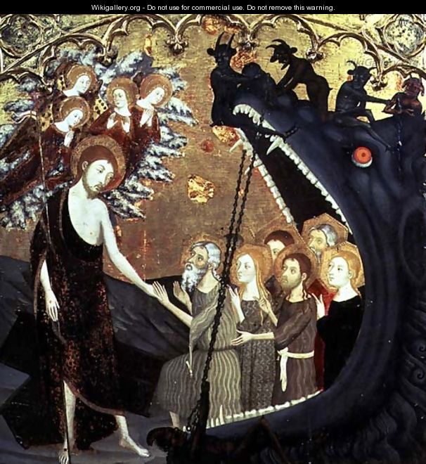 Panel of the Descent into Limbo, from the altarpiece of the convent of Santo Sepulchro, Zaragoza - Jaume Serra