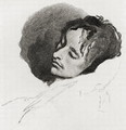 John Keats in his Last Illness, engraved after the sketch by Joseph Severn, from the book The Century Illustrated Monthly Magazine, May to October, 1883 - Joseph Arthur Palliser Severn