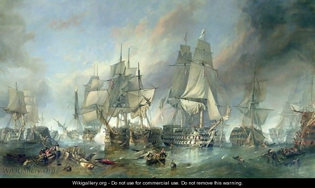 The Battle of Trafalgar, 1805 - William Clarkson Stanfield