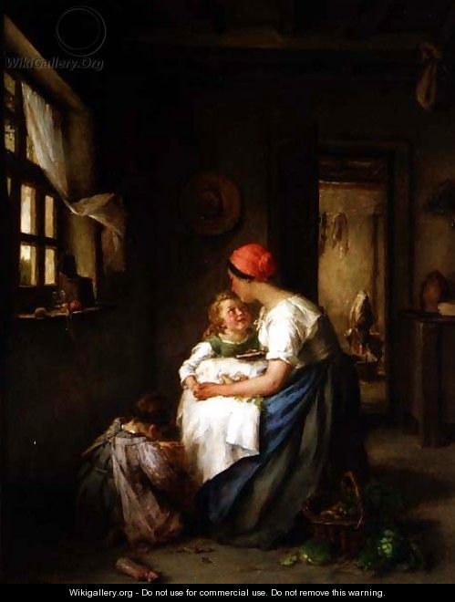 Motherly cares, 1864 - Paul Constant Soyer