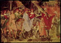 The History of Pope Alexander III 1105-81- The Entrance of the Pope and Emperor Frederick Barbarossa c.1123-90 into Rome, 1407 2 - Luca Spinello Aretino