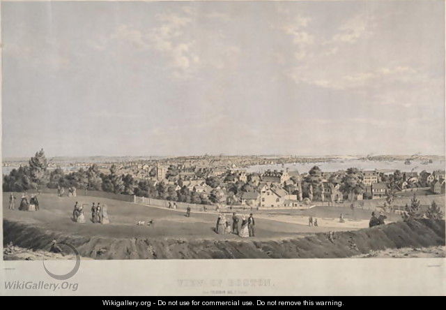 View of Boston from Telegraph Hill, South Boston - B. Spindler