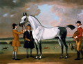 The Duke of Boltons Starling with a jockey and groom at Newmarket, 1734 - Thomas Spencer