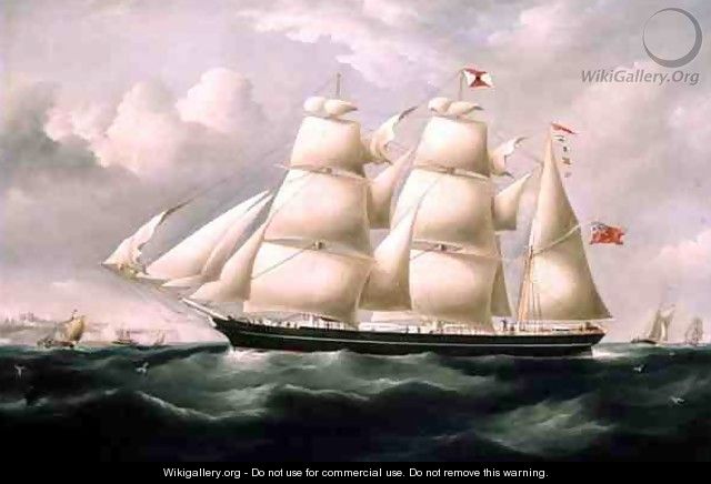 Clipper Barque Procymatia off Dover - Richard B. Spencer