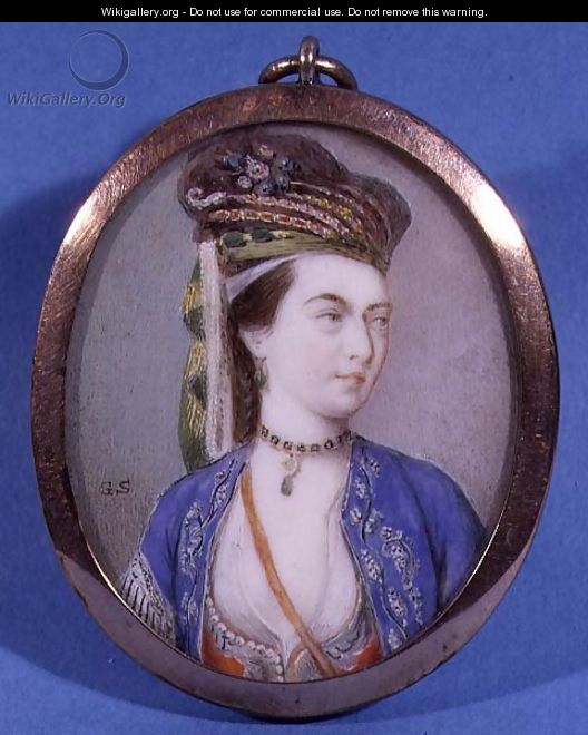 Portrait of Lady Mary Wortley Montagu - Gervase Spencer