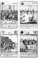 Playing cards commemorating the War of the Spanish Succession 1702-13 - Robert Spofforth