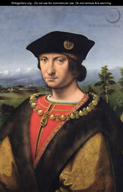 Portrait of Charles dAmboise 1471-1511 Marshal of France - Antonio da Solario