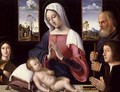 Virgin and Child with St. Joseph and Donor, 1514 - Antonio da Solario