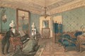 Interior of the Drawing Room in the house of Baron Stieglitz in St. Petersburg, 1841 - Pyotr Fyodorovich Sokolov