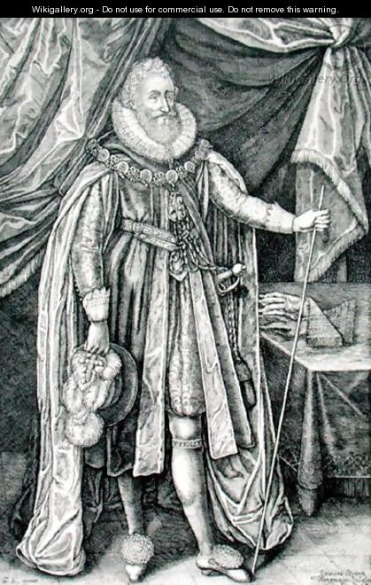 Ludovick Stuart, Duke of Richmond and Lennox 1574-1624, engraved by Joannes Barra 1581-1634, 1624 - Paulus Van Somer