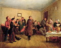 A merchants evening party - Leonid Ivanovich Solomatkin