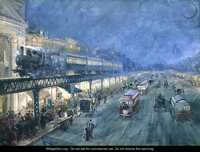 The Bowery at Night, 1895 - William Louis Jnr. Sonntag