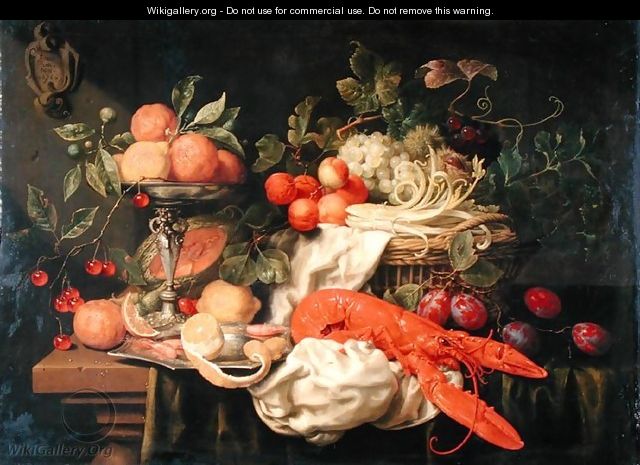 Still Life with Lobster, 1660 - Joris Van Son