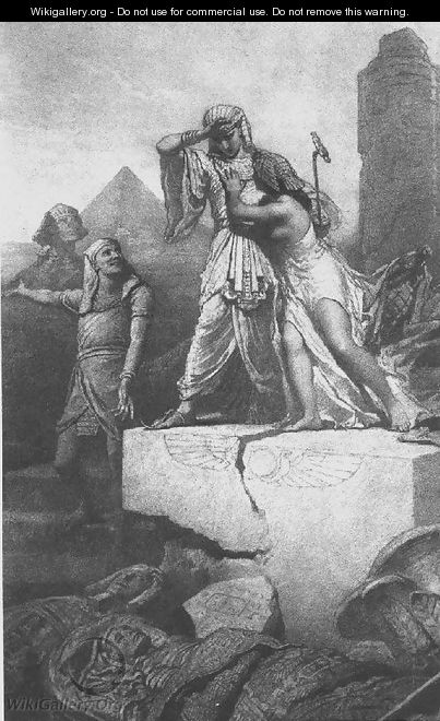 Illustration to Imre Madachs The Tragedy of Man- In Egypt Scene 4 1887 - Mihaly von Zichy