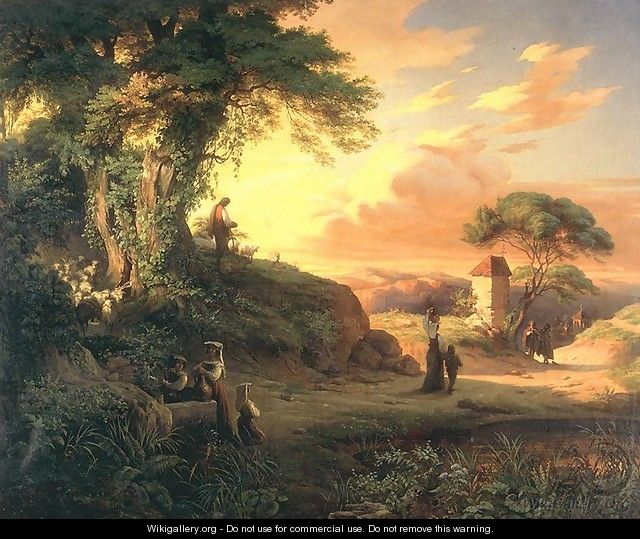 Romantic Scene 1851 - Henrik Weber