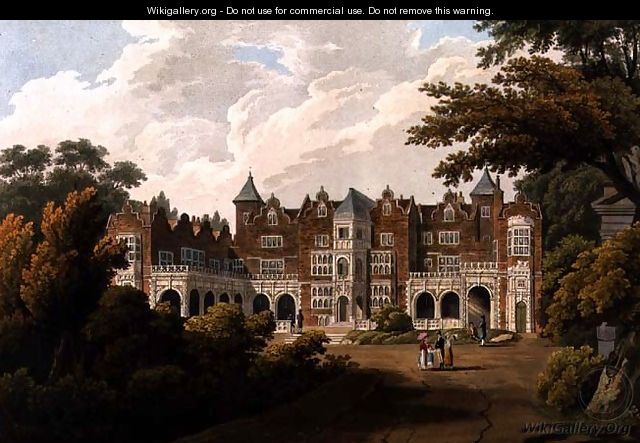 Holland House, the seat of the Right Honourable Lord Holland, engraved by R. Havell and Son - J.C. Smith