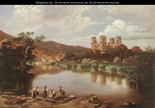 The Ruins of Diosgyor Castle 1860 - Karoly Telepy