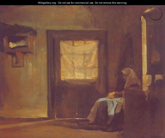 The Artists Mother in her Room 1905 - Janos Tornyai