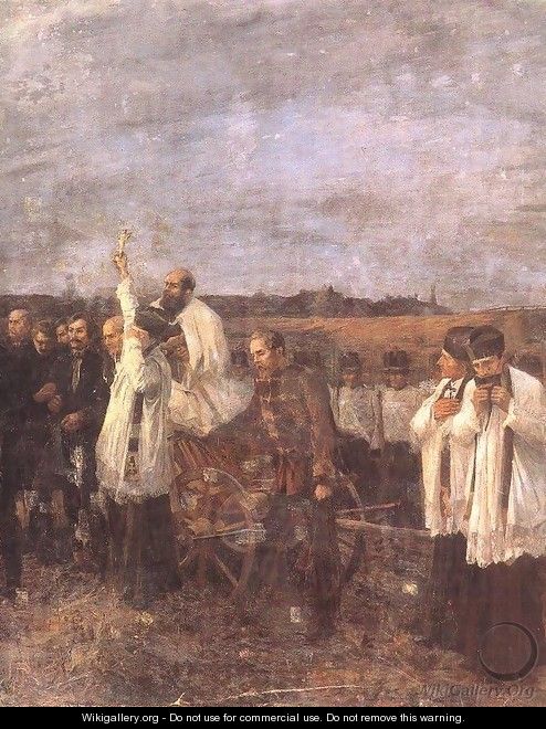 The Martyrs of Arad Sixth of October, detail. right view 1893-96 - Janos Thorma