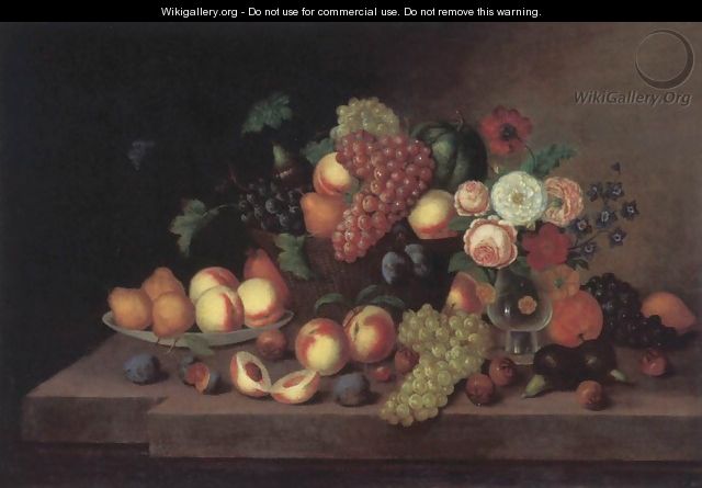 Fruit Still-life - Ferenc Ujhazy