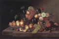 Fruit Still-life - Ferenc Ujhazy