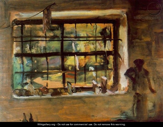 Window of the Atelier 1934 - Janos Tornyai