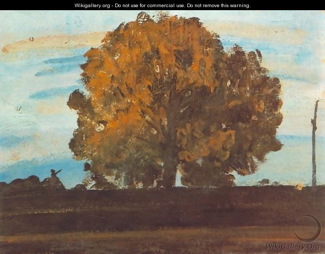 Great Tree at Martely 1910s - Janos Tornyai