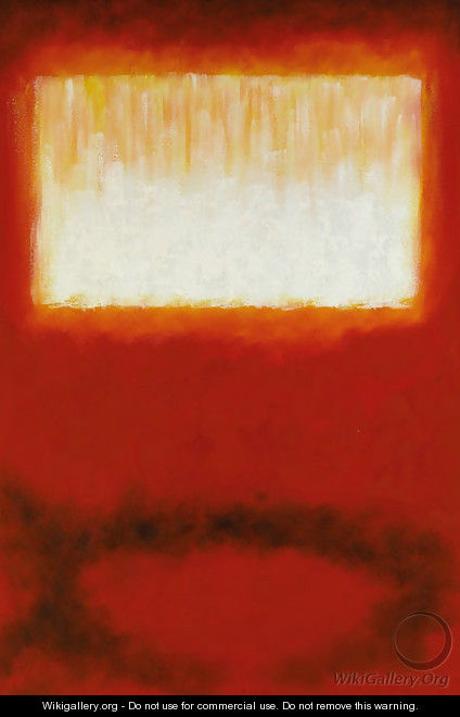 White Over Red - Mark Rothko (inspired by)