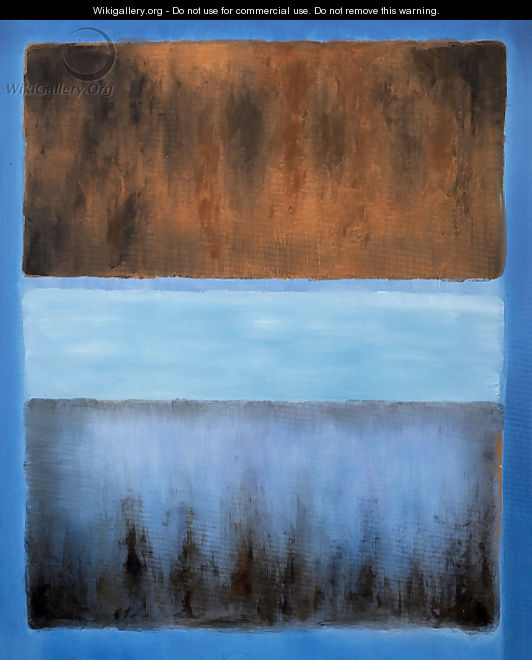 No. 61 Rust and Blue - Mark Rothko (inspired by)