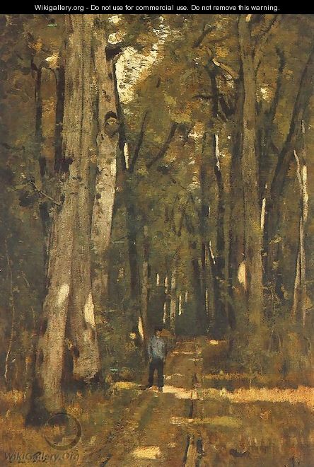 In the Forest of Fontainebleau 1876 - László Paal
