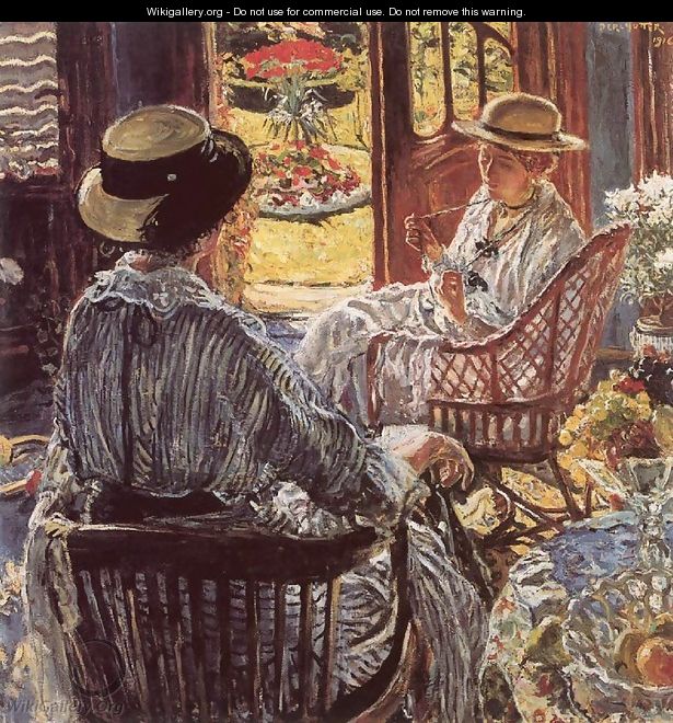 On the Terrace 1916 - Izsak Perlmutter