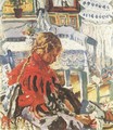 Girl Sitting in a Room - Izsak Perlmutter