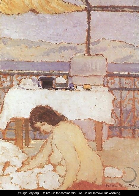 Nude on a Balcony 1909 - Jozsef Rippl-Ronai