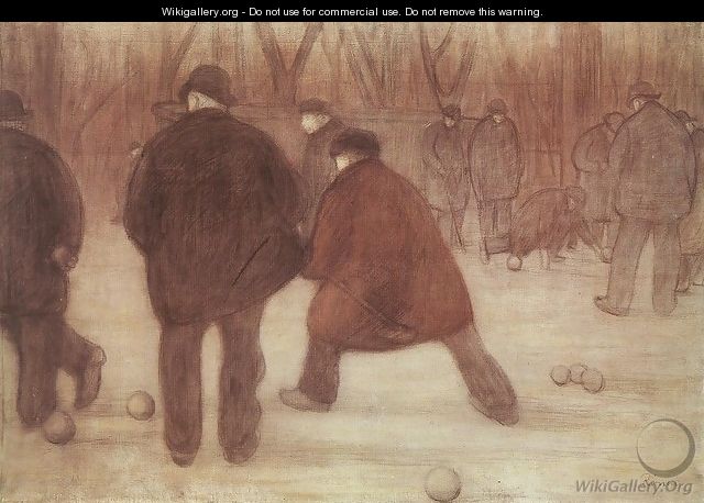 Skittle-players 1892 - Jozsef Rippl-Ronai