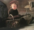 Sitting Child with Basket 1890 - Jozsef Rippl-Ronai