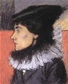 Ms. Laszlo Vago in a Black Dress 1916 - Jozsef Rippl-Ronai